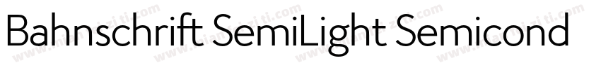 Bahnschrift SemiLight Semiconde字体转换